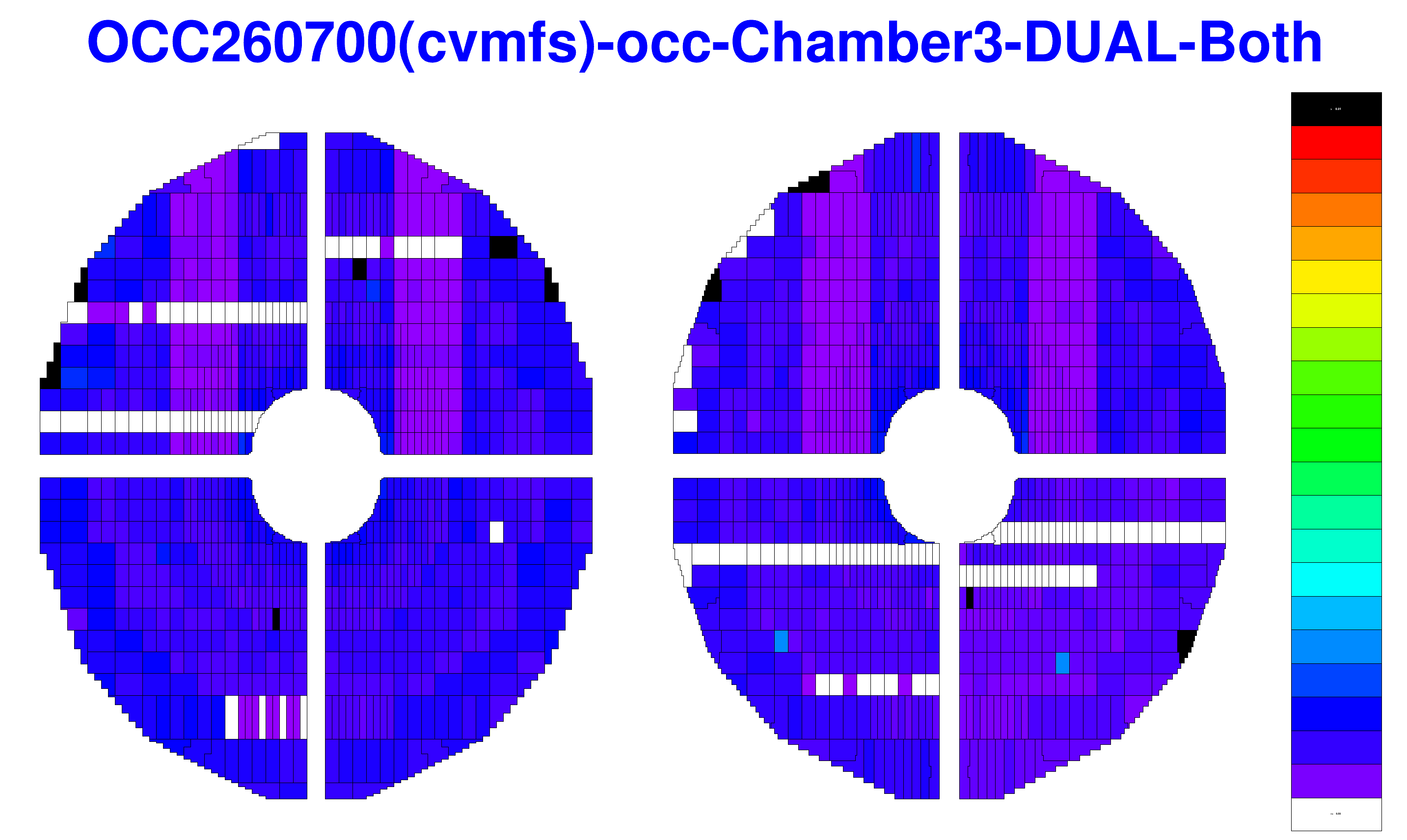 Occupancy map for Chamber3 in run 260700